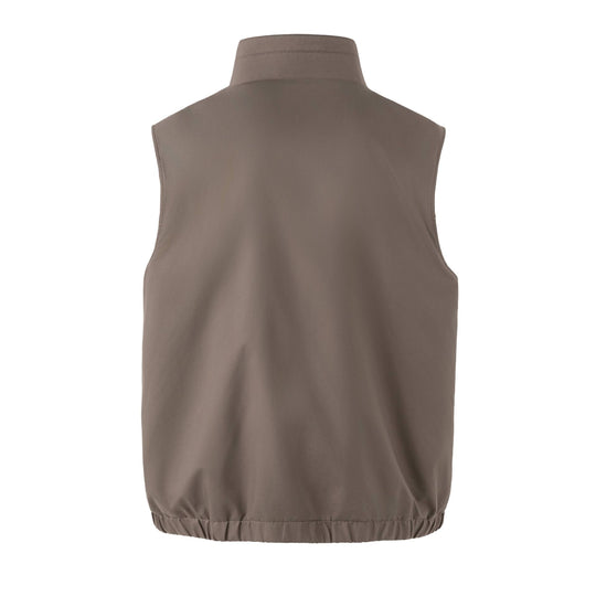 Unisex Wendbare Steppweste mit hohem Stehkragen und elastischem Saum Shop Nory
