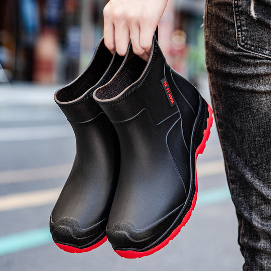 Herren Schlupf-Ankle-Gummistiefel mit stoßdämpfender Leichtsohle und griffiger Profilsohle Shop Nory
