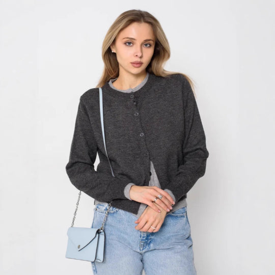 Damen Eleganter Cardigan mit Knopfdetails Shop Nory