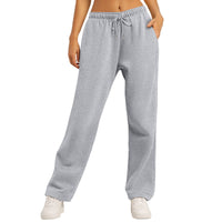 Hellgraue Jogginghose mit Kordel