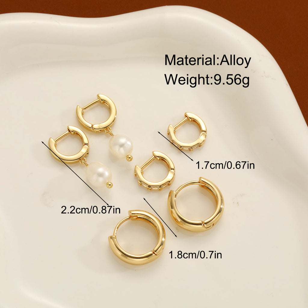 Damen Ohrstecker-Set mit verschiedenen Designs und eleganten Akzenten Shop Nory