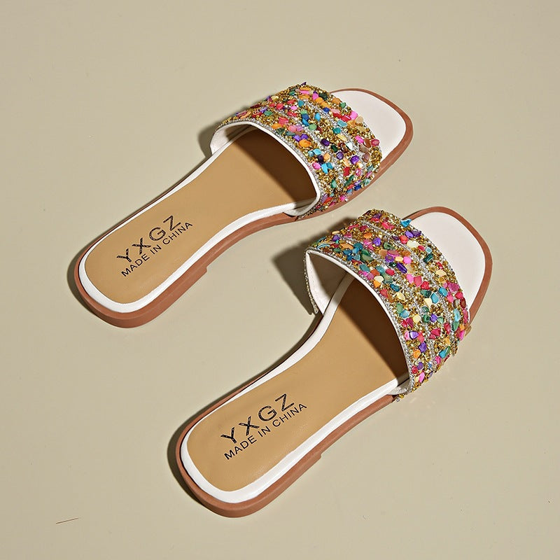 Damen Glitzernde und bequeme Slipper