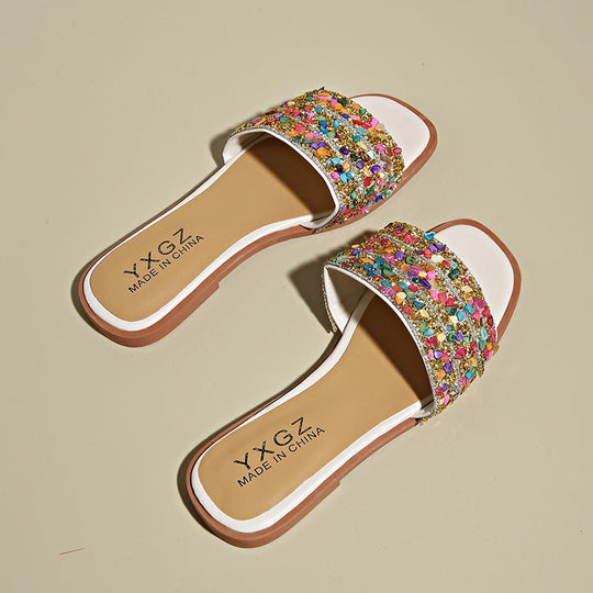 Damen Glitzernde und bequeme Slipper