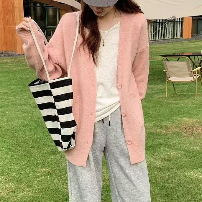 Damen Bequemer Oversized Cardigan Shop Nory
