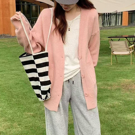 Damen Bequemer Oversized Cardigan Shop Nory