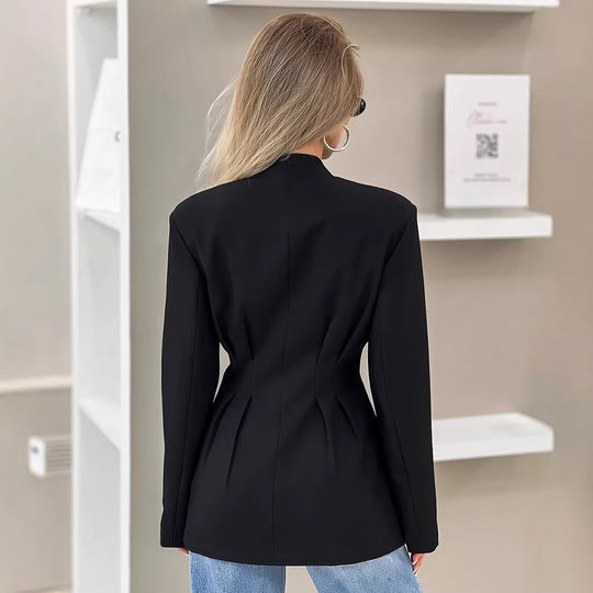 Damen Modische Blazerjacke mit taillierter Passform