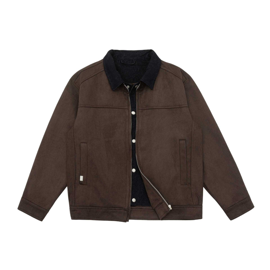 Herren Kurzblouson im Canvas-Workwear-Stil mit Cordkragen Shop Nory