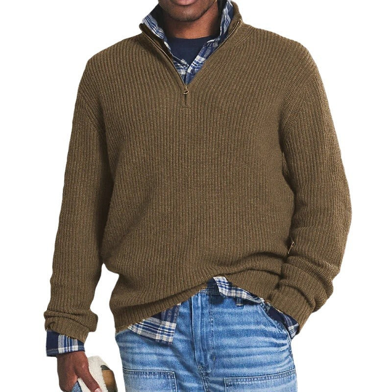 Der stilvolle Zip-Pullover für Herren