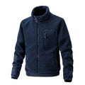 Herren Fleecejacke mit hochgeschlossenem Kragen und seitlichen Reißverschlusstaschen