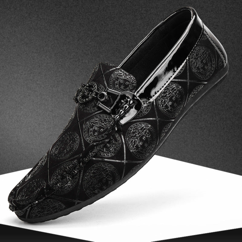 Herren Exklusive Mokassins mit Floral-Muster