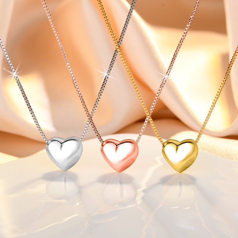 Damen Halskette mit herzförmigem Anhänger aus hochglanzpoliertem Edelstahl Shop Nory
