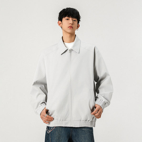 Herren Legere Übergangsjacke mit Reißverschluss und elastischem Saum Shop Nory