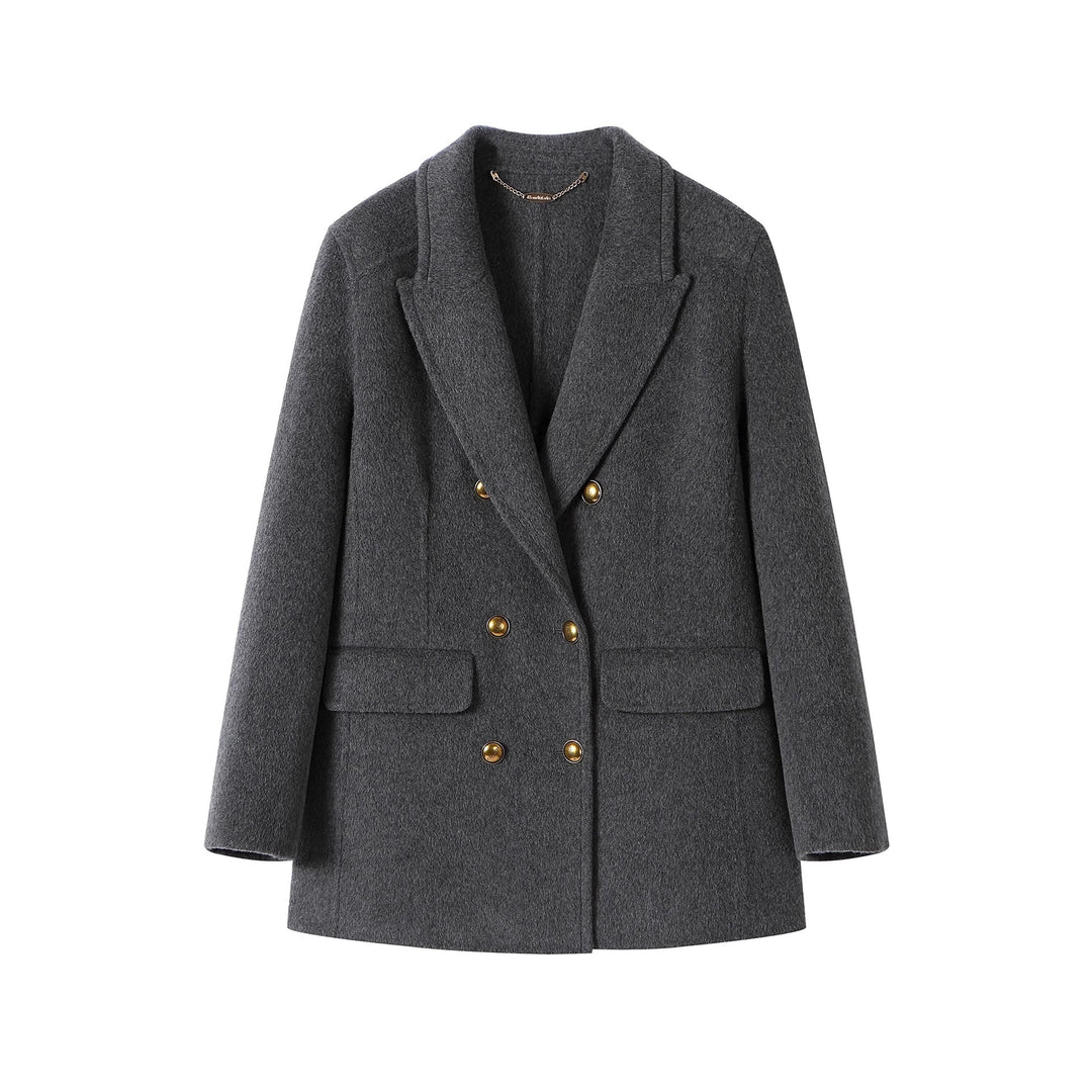 Damen Eleganter Wollmantel Shop Nory
