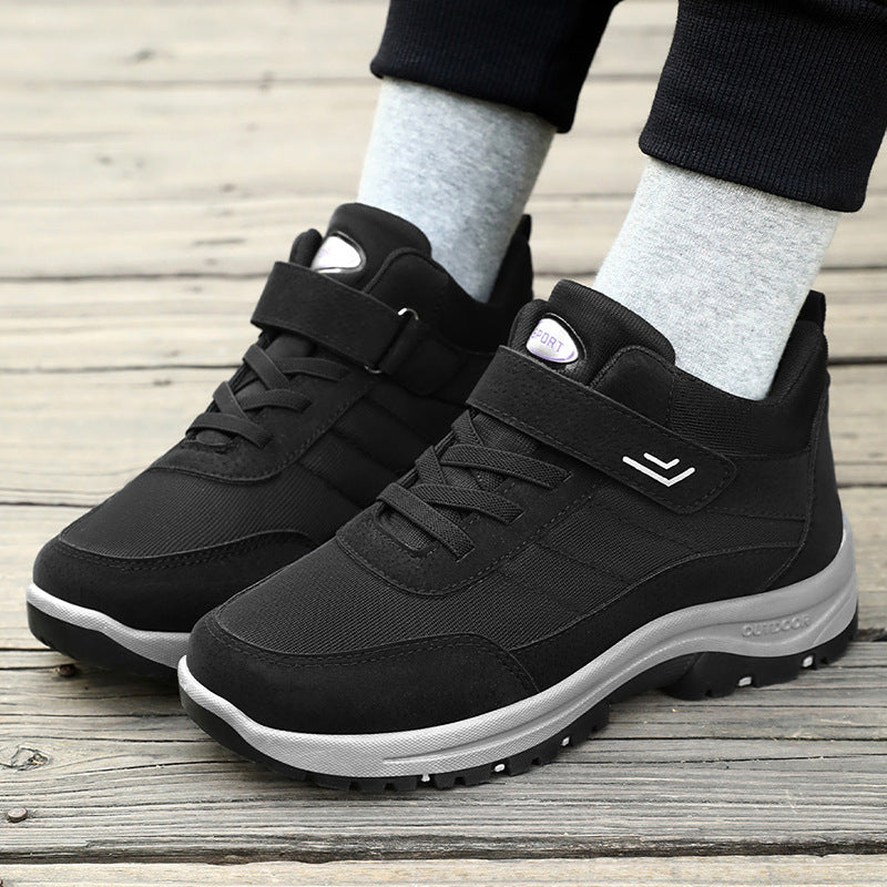 Herren nan multifunktionaler Trekking-Walking-Sneaker mit Klett- und Schnürsystem, stoßdämpfender EVA-Zwischensohle und tiefprofilierter Trailsohle Shop Nory