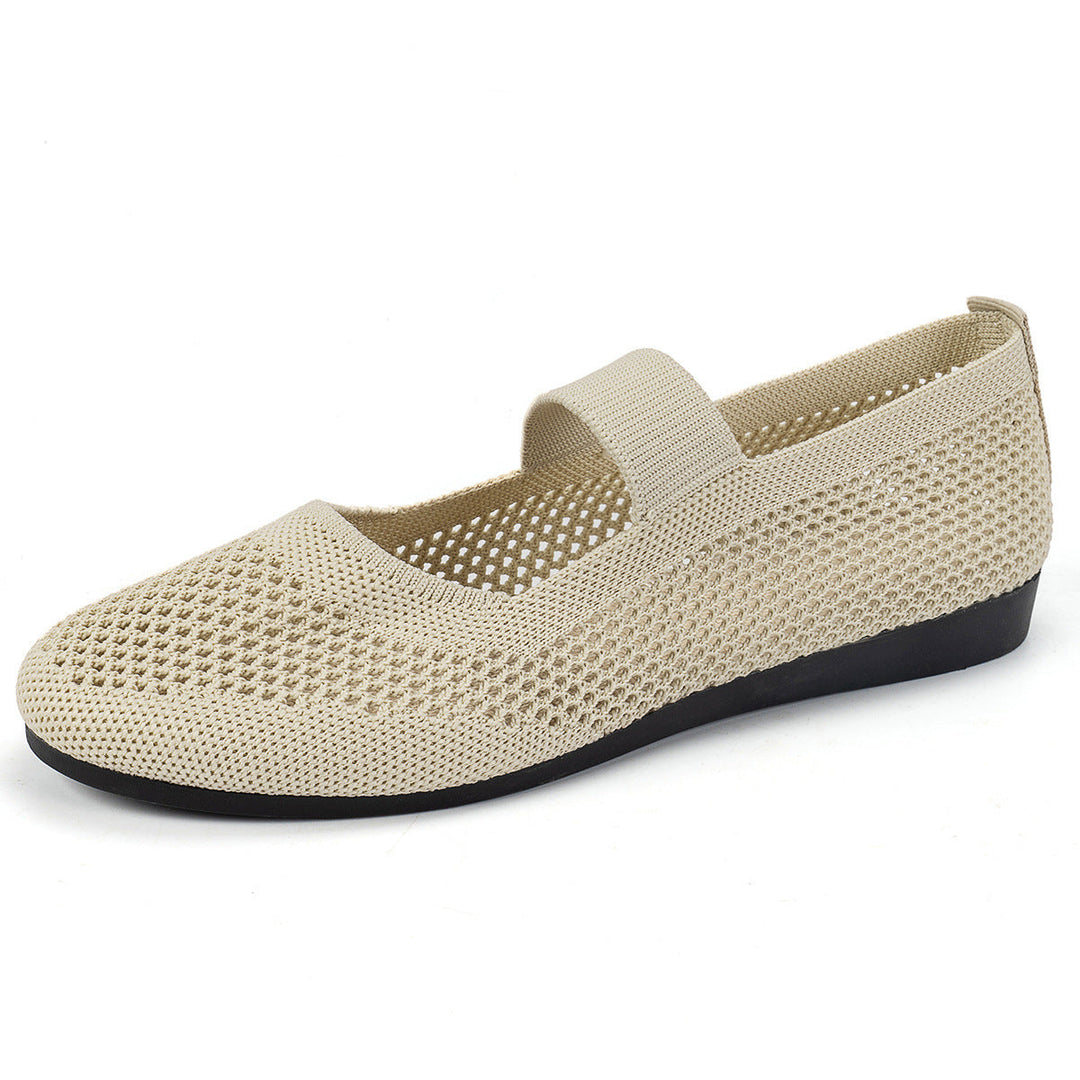 Damen atmungsaktive Slipper mit elegantem Riemendesign und flexibler Sohle