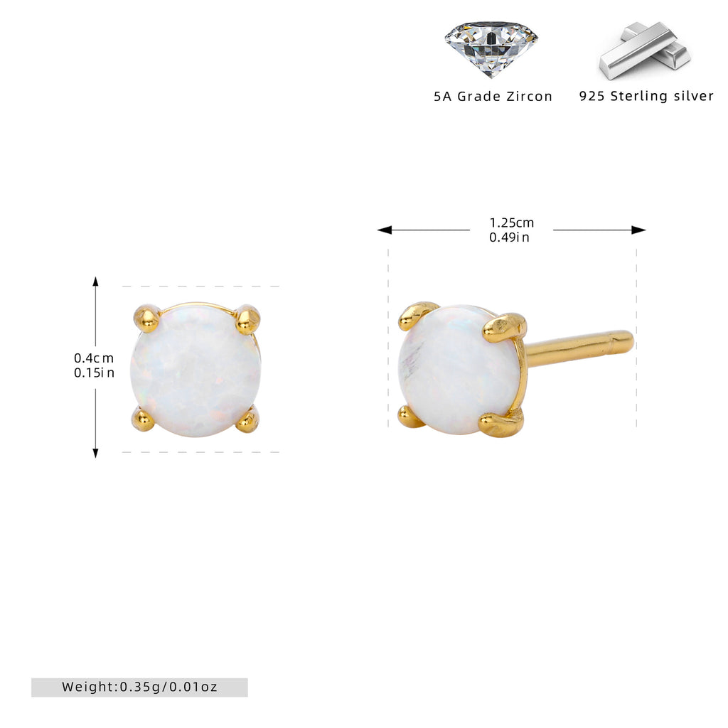 Damen Ohrstecker mit funkelnden 5A Zirkon und hochwertigem 925 Sterling Silber Shop Nory