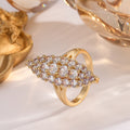 Damen extravagante funkelnde Ring Shop Nory