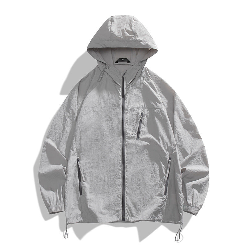 Herren leichtgewichtige Windjacke mit praktischen Taschen und atmungsaktiven Eigenschaften