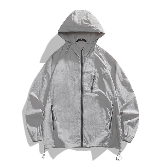 Herren leichtgewichtige Windjacke mit praktischen Taschen und atmungsaktiven Eigenschaften