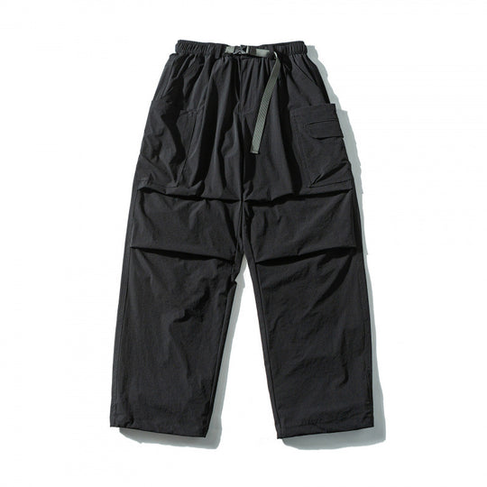 Unisex Utility-Cargo-Hose mit elastischem Bund, verstellbarem Gurt und großen aufgesetzten Taschen Shop Nory