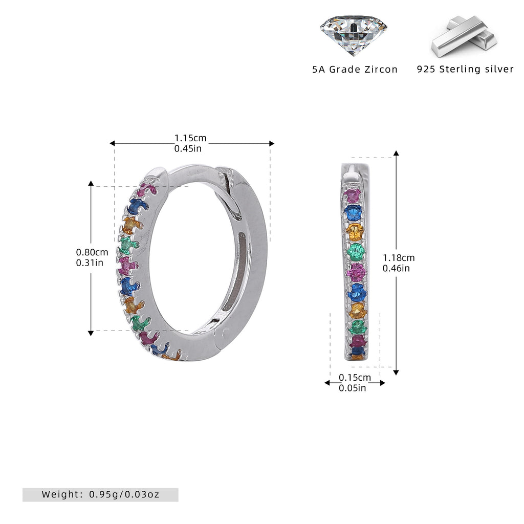 Damen Creolen mit funkelnden Zirkonsteinen in elegantem Design Shop Nory