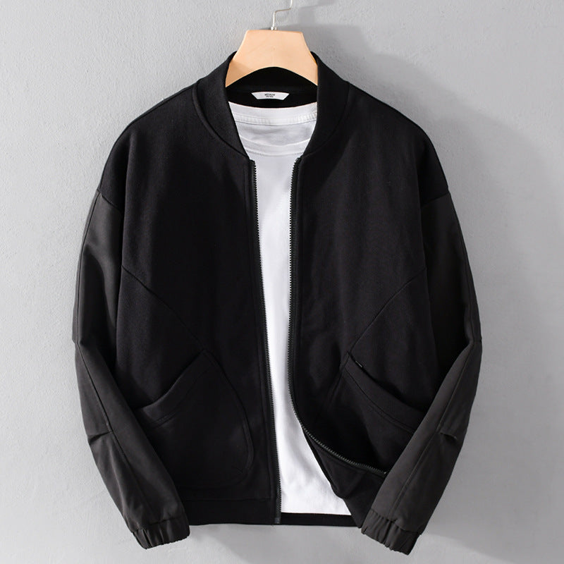 Herren leichte Bomberjacke mit kontrastierenden Ärmeleinsätzen Shop Nory