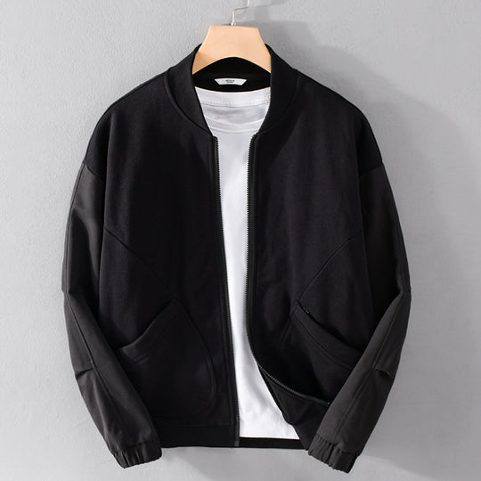 Herren leichte Bomberjacke mit kontrastierenden Ärmeleinsätzen Shop Nory