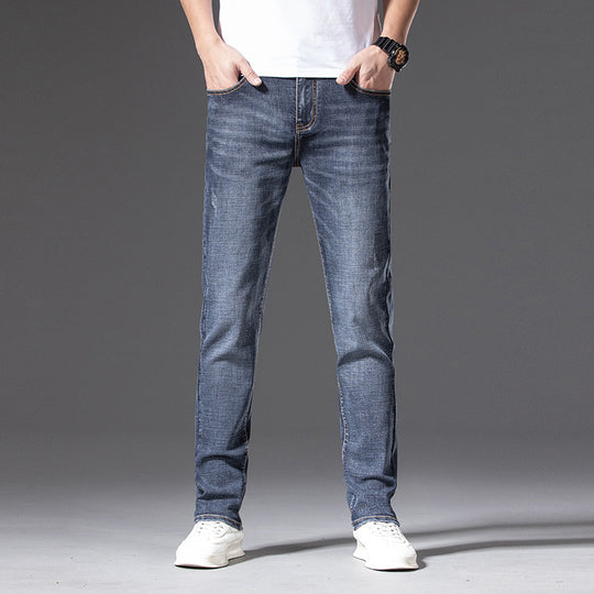 Herren Slim‑Straight Stretchjeans mit leichter Used‑Optik Shop Nory