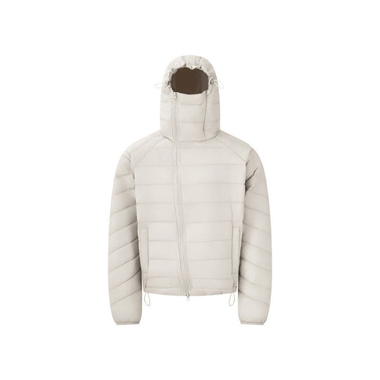Unisex Leichte wattierte Kapuzenjacke mit Thermo‑Isolierung, Stehkragen und verdecktem Reißverschluss Shop Nory
