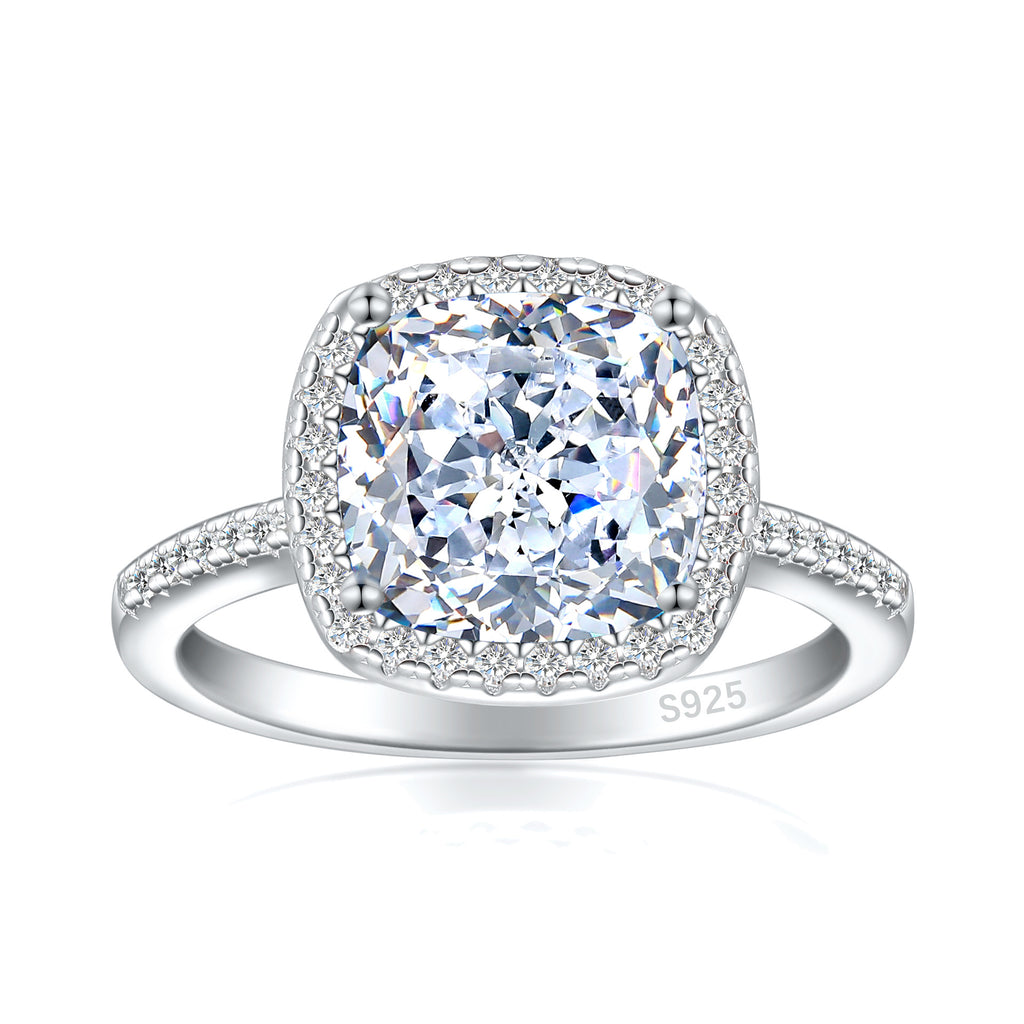 Damen Verlobungsring mit kunstvollem Design und funkelnden Zirkonia-Details Shop Nory