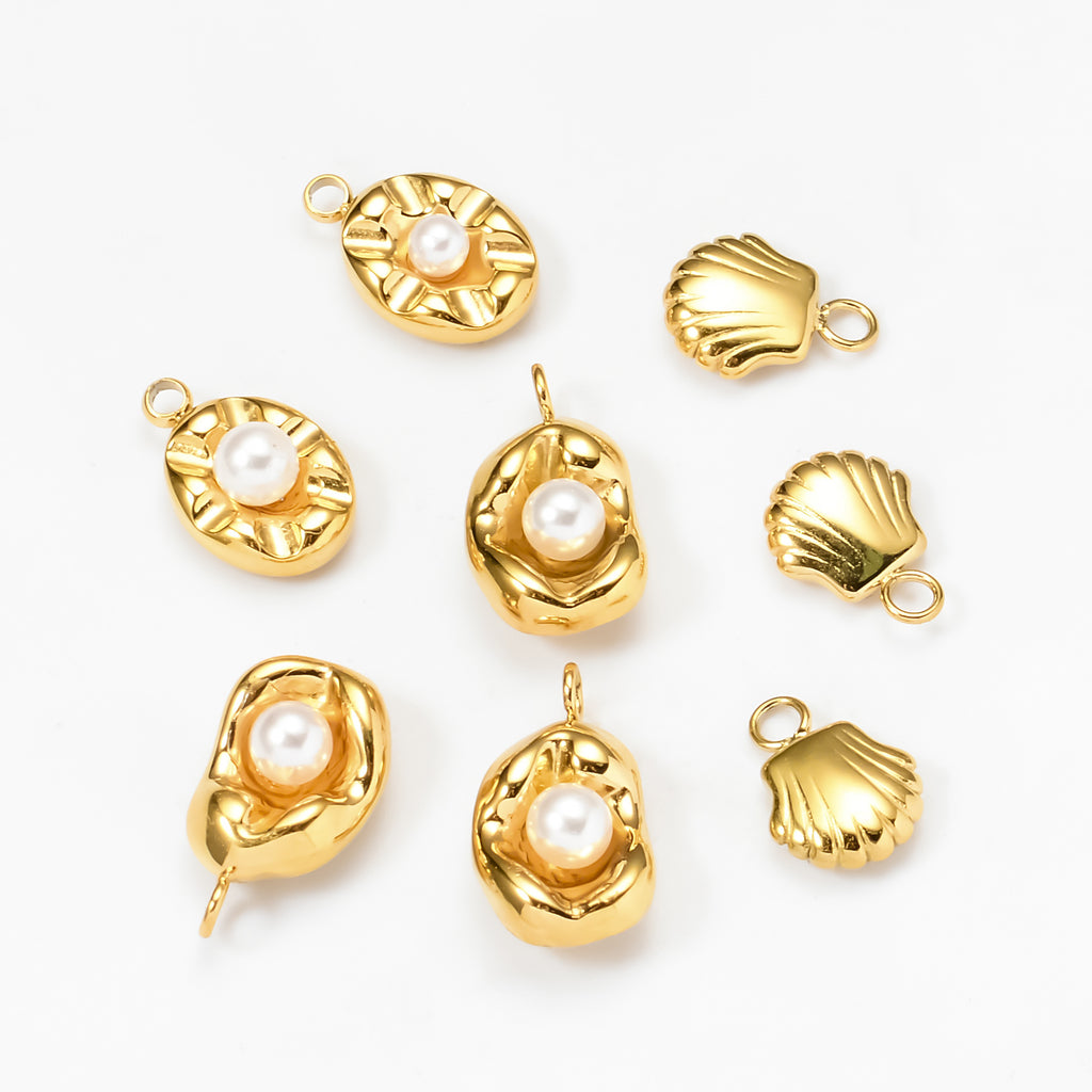 Damen Muschelanhänger aus hochwertigem Gold Shop Nory