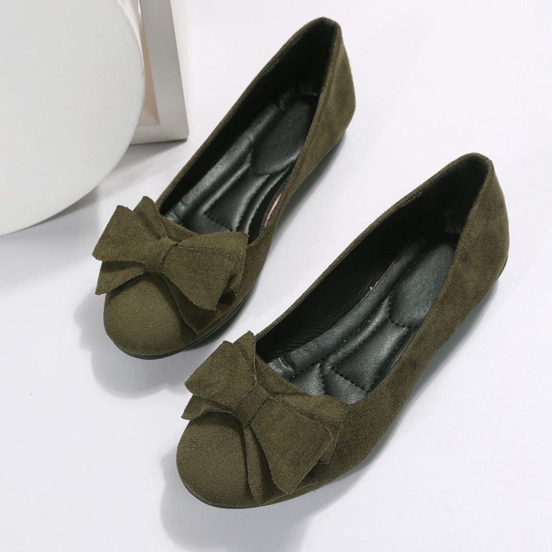 Damen Ballerinas mit modischem Schleifendetail