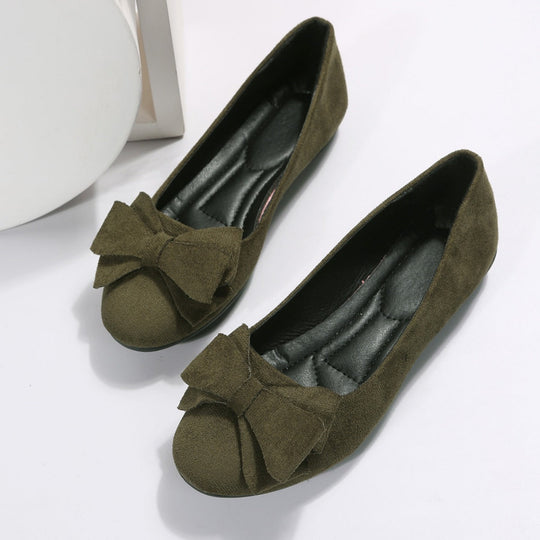 Damen Ballerinas mit modischem Schleifendetail