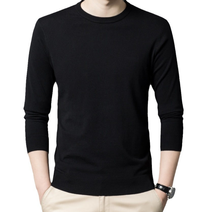 Herren Luxuriöser Rundhals Pullover aus feiner Merinowolle Shop Nory