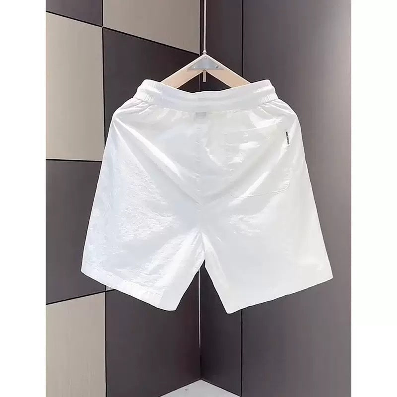 Herren leichte Freizeithose mit elastischem Bund und seitlichen Taschen