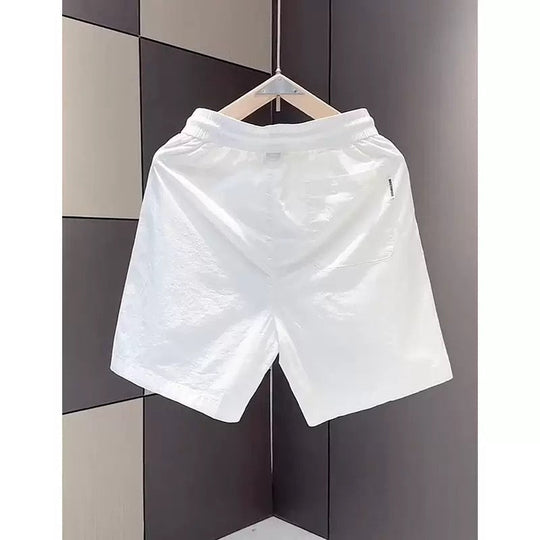 Herren leichte Freizeithose mit elastischem Bund und seitlichen Taschen