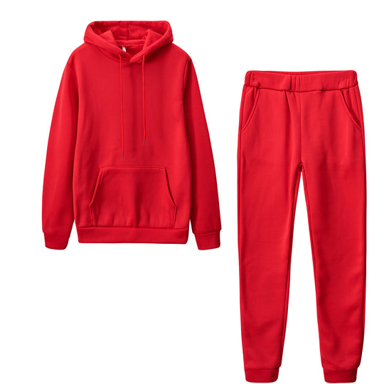 Damen nan Cozy-Loungewear-Set mit oversized Hoodie, Kängurutasche und schmaler Highwaist-Jogginghose Shop Nory