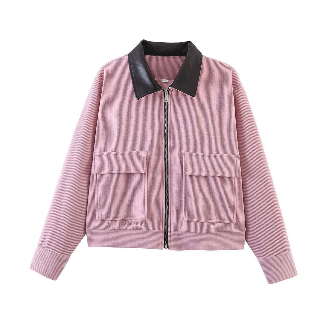 Damen Modische Jacke mit zwei aufgesetzten Taschen