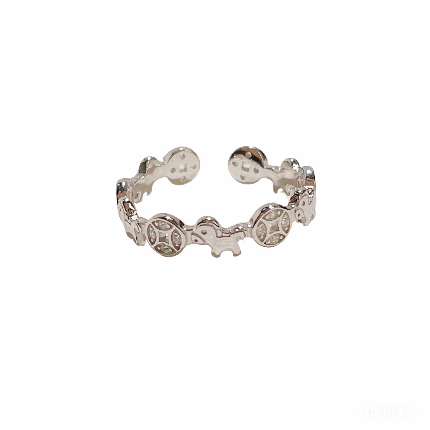 Damen Ring im einzigartigen Design mit funkelnden Zirkonia Shop Nory