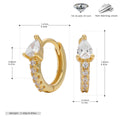 Damen Ohrhänger mit funkelndem Zirkonbesatz aus hochwertigem 925 Sterling Silber Shop Nory 1782843345