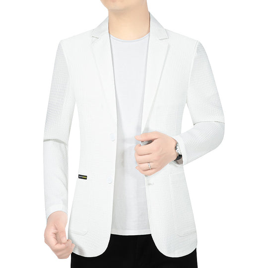 Herren Modernes Stretch Business-Sakko mit schmalem Schnitt und aufgesetzten Taschen Shop Nory