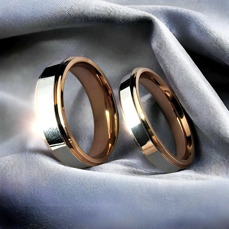 Herren Ring mit edler zweifarbiger Oberflächenstruktur Shop Nory