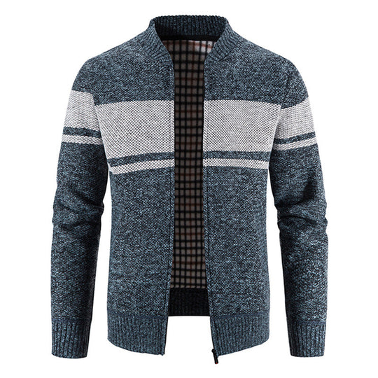 Herren modische Strickjacke mit strukturiertem Design