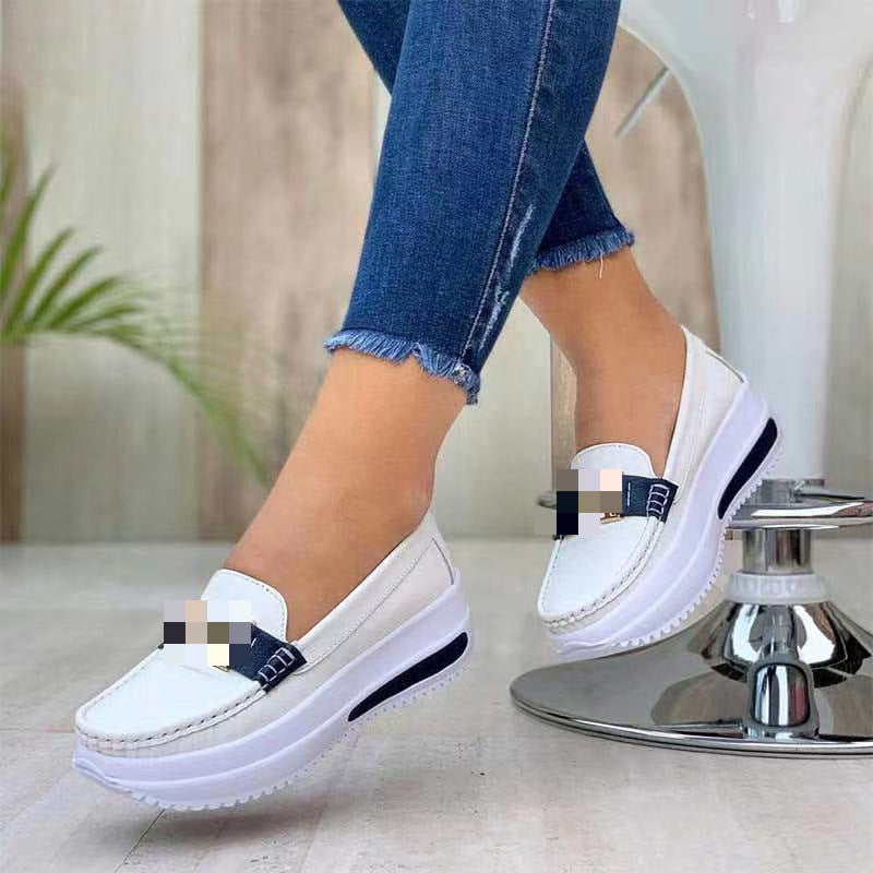 Damen Plateau-Loafer mit Metallic-Textil und leichter Profilsohle Shop Nory
