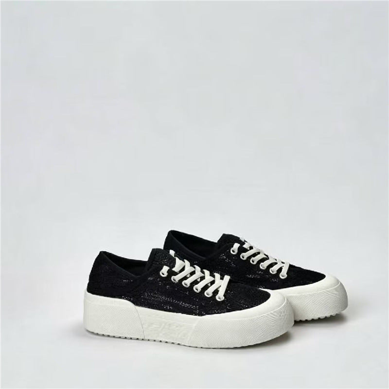 Damen Plateausneaker mit gestricktem Obermaterial und dicker Plattformsohle Shop Nory