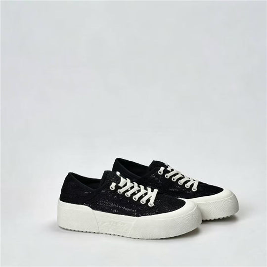 Damen Plateausneaker mit gestricktem Obermaterial und dicker Plattformsohle Shop Nory