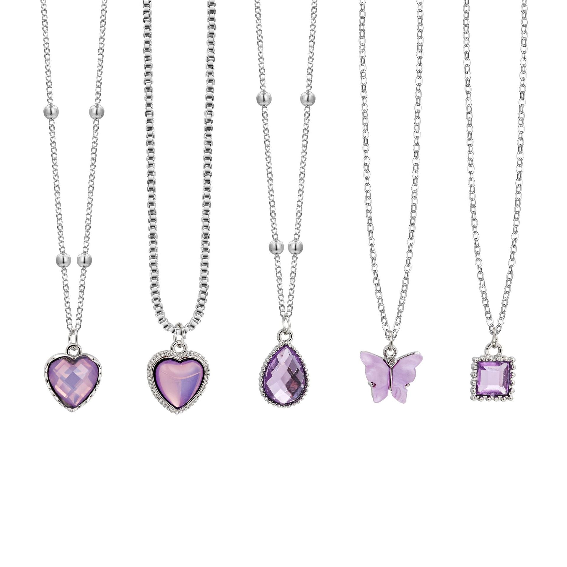 Damen Halskettenset mit bunten Anhängern und hochwertigen Details Shop Nory