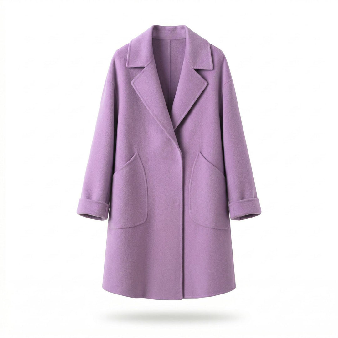 Damen Eleganter Wollmantel mit weit geschnittenem Design Shop Nory