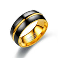 Herren Ring mit edler, zweifarbiger Gestaltung aus Wolframkarbid Shop Nory