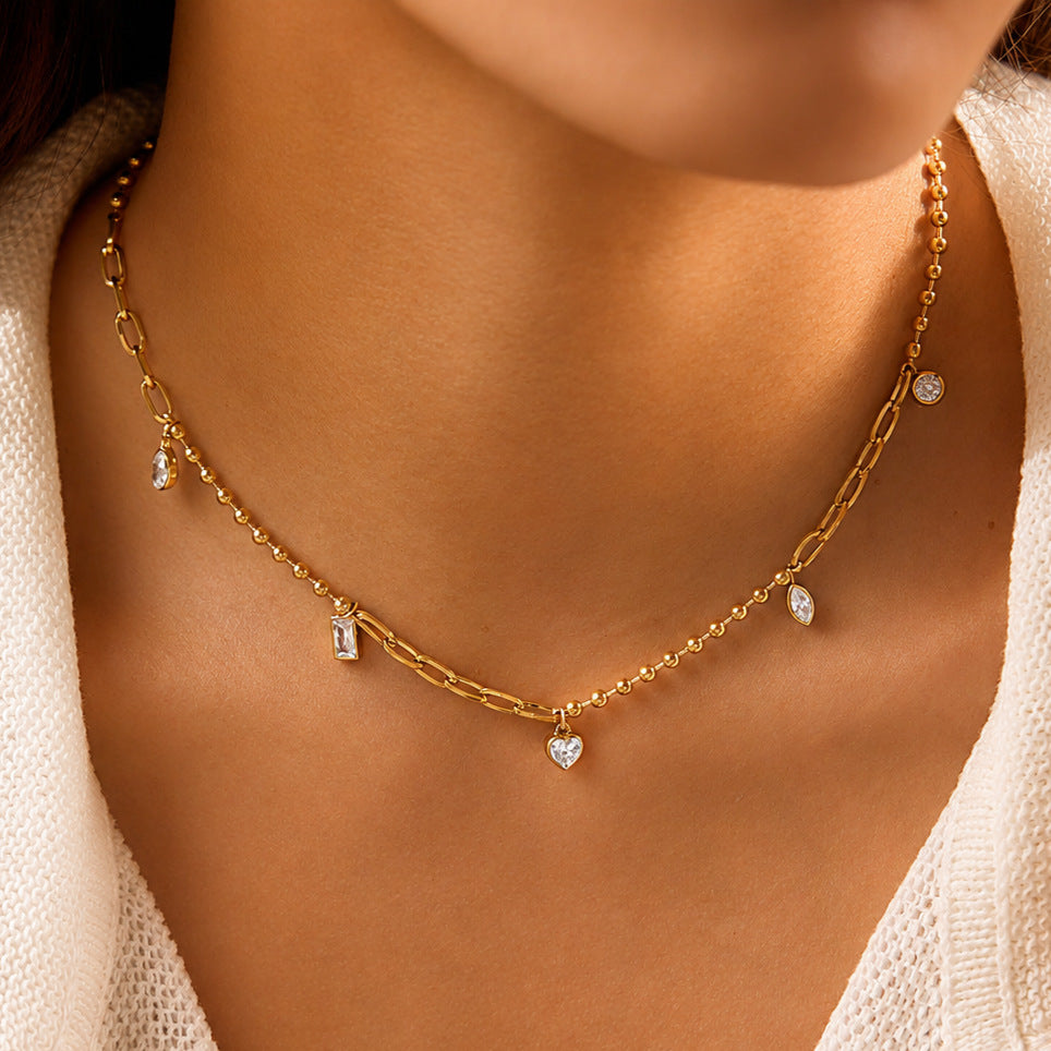 Damen elegante Halskette mit wasserfestem Design und hypoallergenen Eigenschaften Shop Nory